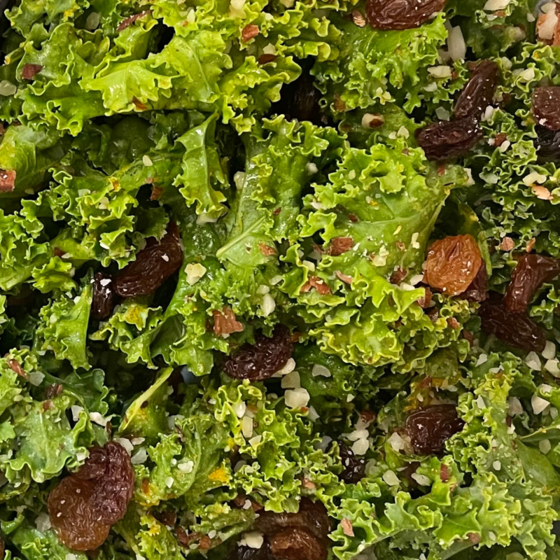 Ensalada de kale y cúrcuma