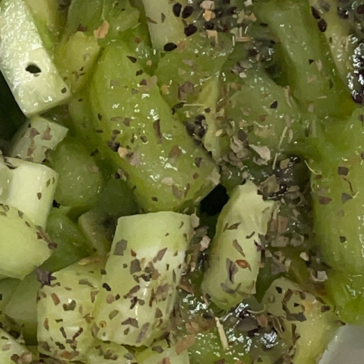 Ensalada de kiwi y pepino