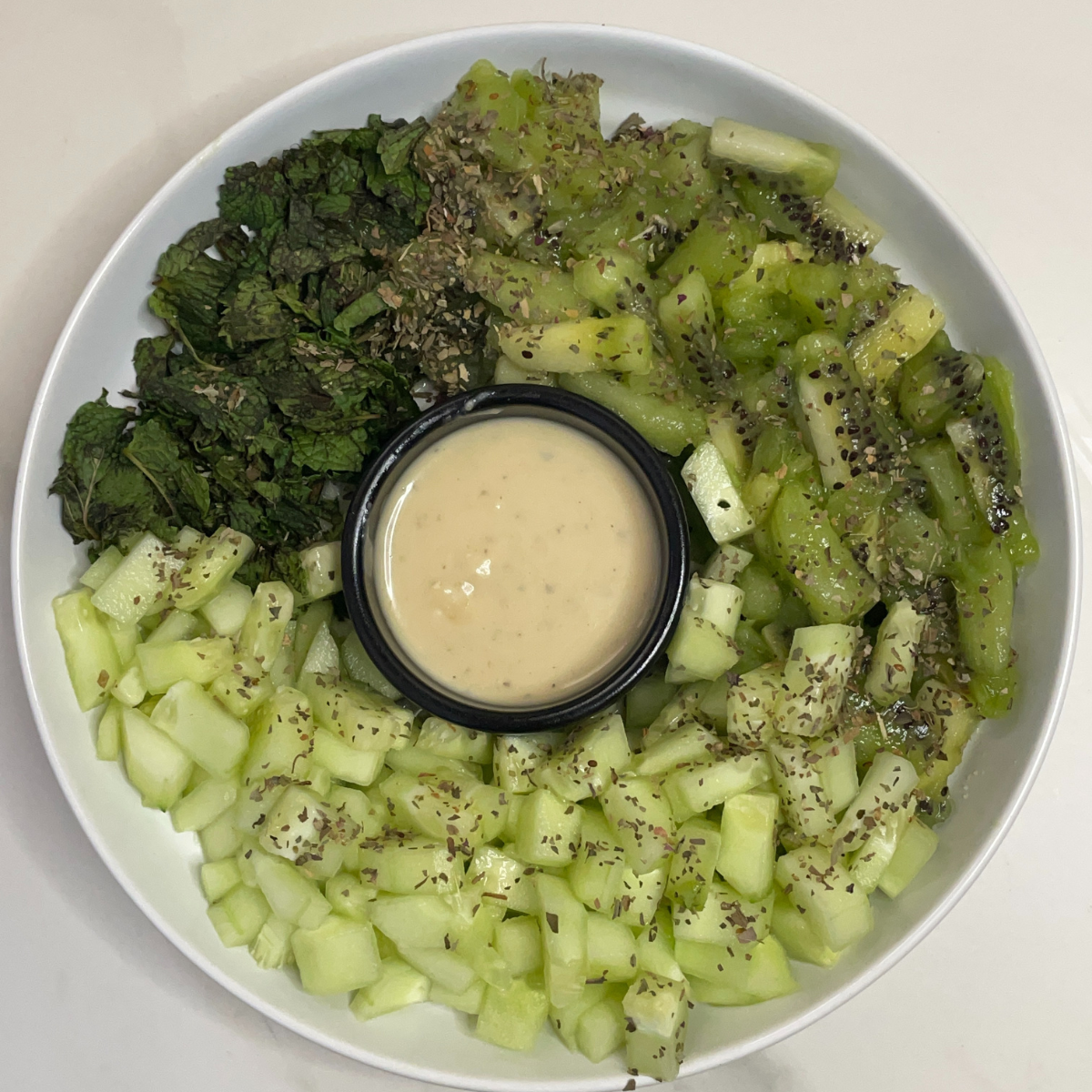 Ensalada de kiwi y pepino