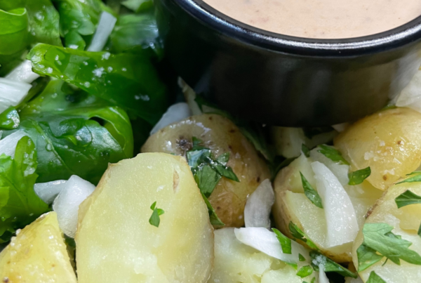 Ensalada de patata y rúcula